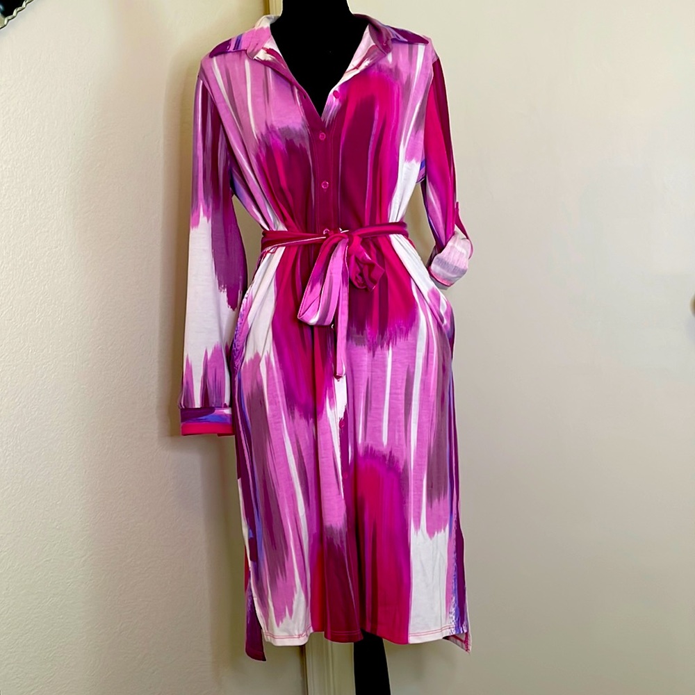 Lularoe Ellie Button Down Shirt Dress